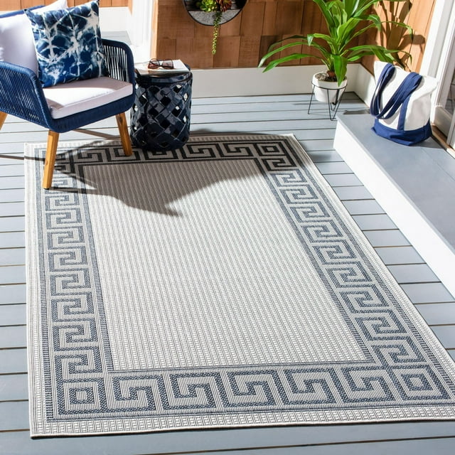 SAFAVIEH Bermuda Isidora Geometric Machine Washable Indoor/Outdoor Area Rug