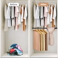 thumbnail image 5 of Hanging Closet Rod, Adjustable Width and Height Closet Hanging Organizer, Space-Saving Clothes Hanging Bar, Closet Extender Hanging Rod Double Closet Hanging Rod,  Chrome, 5 of 18