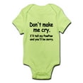 thumbnail image 1 of CafePress - Dont Make Me Cry.Ill Tell My Pawpaw And Youll Be S - Baby Light Bodysuit, 1 of 1
