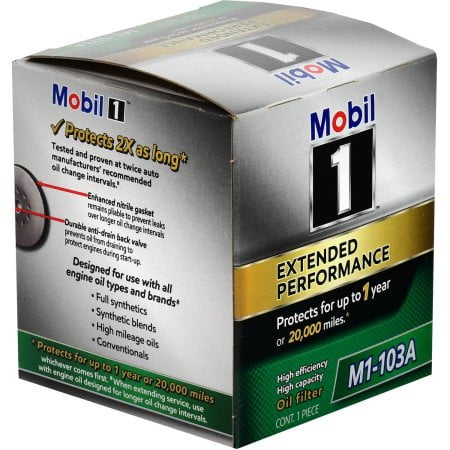 Mobil 1 M1-103A Extended Performance Oil Filter (Best Oil Filter For Harley 103)