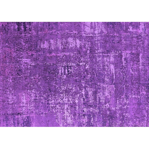Ahgly Company Indoor Rectangle Oriental Purple Industrial Area Rugs, 7' x 10'