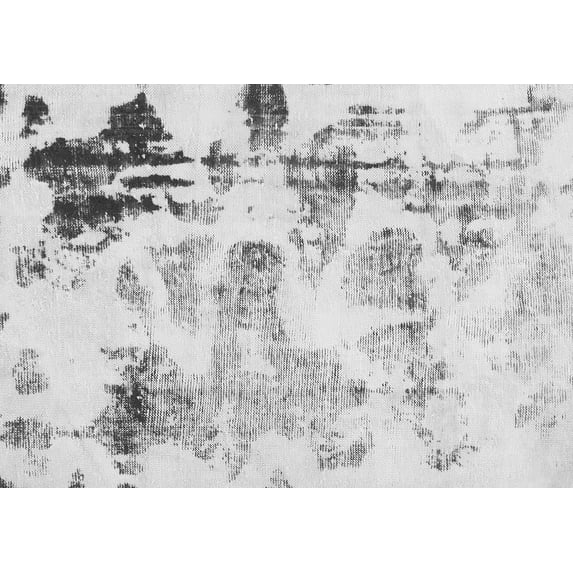 Ahgly Company Indoor Rectangle Abstract Gray Modern Area Rugs, 2' x 5'