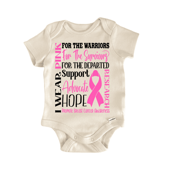 Breast Cancer Awareness Newborn Baby Bodysuit
