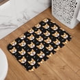 thumbnail image 6 of Crystal Velvet Floor Mat 23.6x15.7in Square Lock Edge Easy Cleaning Using Woven Technique Corrosion Resistant Bottom Drop Plastic Corgi And Bones (2), 6 of 7