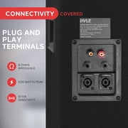 PylePro Passive Cabinet PA Speaker Durable 500 Watt Portable Outdoor Sound System w/ 10 Woofer, 1.5 Kapton VC, 4 x 10 Super Horn for Mids and Highs, Black, One Size PADH1079