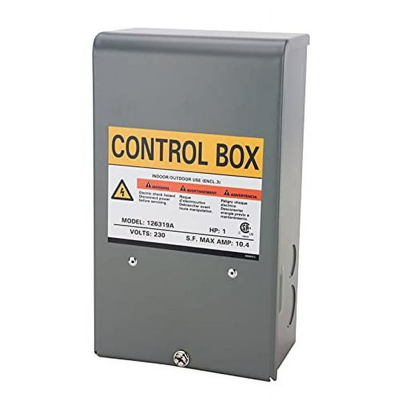 Star 1 HP Submersible Well Pump Control Box, 230 Volt, Outdoor or Indoor, 126310A