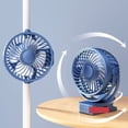 thumbnail image 4 of sruoe Portable Tabletop Fan, Desktop Fan, Desk Fan, Stroller Fan, Mini Tabletop Fan, Small Fan, Table Fans Oscillating for Home Clearance, Camping Fan, 4 of 5