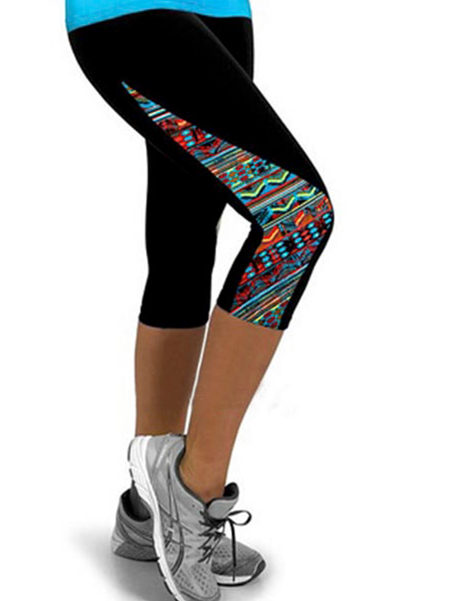 Details about   Women 3/4 Capri Yoga Pants Gym Workout Fitness Leggings Pockets Cropped Trousers 