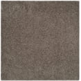 thumbnail image 4 of SAFAVIEH Clyde Solid Plush Polyester Shag Area Rug, Silver, 5' x 5' Square, 4 of 7