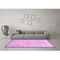 thumbnail image 3 of Ahgly Company Indoor Square Abstract Purple Modern Area Rugs, 3' Square, 3 of 4