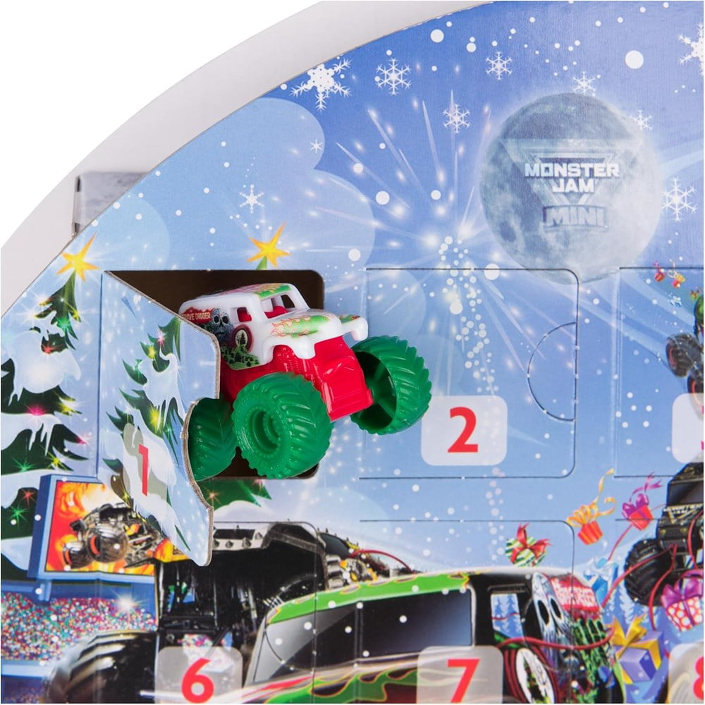 Monster Jam Mini Advent Calendar, 24 Surprises, Holiday