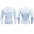thumbnail image 3 of Ropa deportiva europea y americana para hombre, camiseta profesional de secado rápido, mallas elásticas para correr, ropa deportiva para maratón, 3 of 6