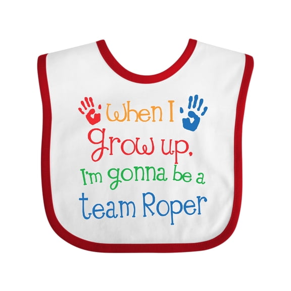 Inktastic Future Team Roper Cowboy Rodeo Boys or Girls Baby Bib