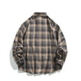 thumbnail image 4 of BVnarty Plaid Shirts for Men Casual Plaid Button-Up Shirt Long Sleeve Turn-Down Collar with Pockets for Outdoor Daily Wear, 4 of 4