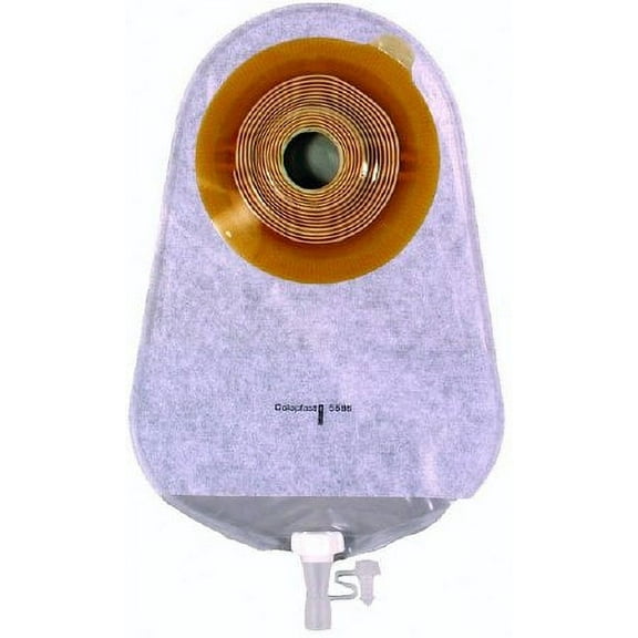 Coloplast Assura One-Piece Nonconvex Standard Wear Urostomy Pouch with Antireflux Valve and Closure, Cut-to-fit, Anatomi