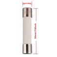 thumbnail image 4 of BOJACK T15A250V 6x30 mm 15A 250V Fusibles cerámicos de fusión lenta 15 amperios 250 voltios 0,24 x 1,18 pulgadas Fusibles de retardo de tiempo de tubo cerámico (paquete de 20 unidades), 4 of 4