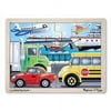 Melissa & Doug On-the-Go Vehicles Wooden Jigsaw Puzzle With Storage Tray (12 pcs)