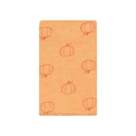 Hudson Baby Infant Girl Cotton Flannel Burp Cloths, Pumpkin Spice, One Size