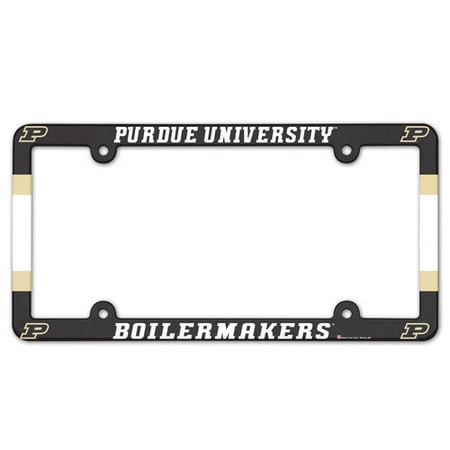 - Purdue Boilermakers Plastic Full Color License Plate Frame