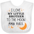 thumbnail image 3 of Inktastic I Love My Little Brother to the Moon and Back Boys or Girls Baby Bib, 3 of 4