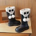 thumbnail image 7 of Gvdentm Girl Kids Winter Shoes Kids Girls Knee High Boots Tall Riding Bowknot Boots High Heel Fall Winter Zipper Dress Shoes(C,13.5), 7 of 7