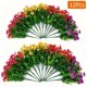 thumbnail image 2 of Wmhnj Set de 12 ramos de flores artificiales para exteriores, ideales para cestas colgantes y decoracin de jardn. Flores sintticas resistentes a la intemperie para lucir todo el año., 2 of 9
