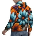 thumbnail image 6 of Haiem Colorful Blooming Flowers Patterned Men's Hoodie with Kangaroo Pocket - Ideal Pullover Sweatshirt for Daily Wear, Travel, and Home-Medium, 6 of 7
