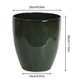 thumbnail image 7 of Hyasfey Deep Flower Pot Imitation Ceramic Plant Pot with Drainage Hole Resin Monstera Planter with Saucer for Indoor Outdoor Plants Home Garden Office Decor, 7 of 7