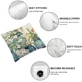 thumbnail image 6 of nygtbtfer Floral Throw Pillow Covers Set of 2 Pillowcases Square Soft for Sofa Home Bedroom Decor 18x18in, 6 of 7