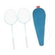 thumbnail image 5 of Luminoso Badminton Raquets Conjunto de rabas de racas de racas de racas de racas de amortiguadores de absorción con bolsa de transporte brillo en claro, 5 of 8