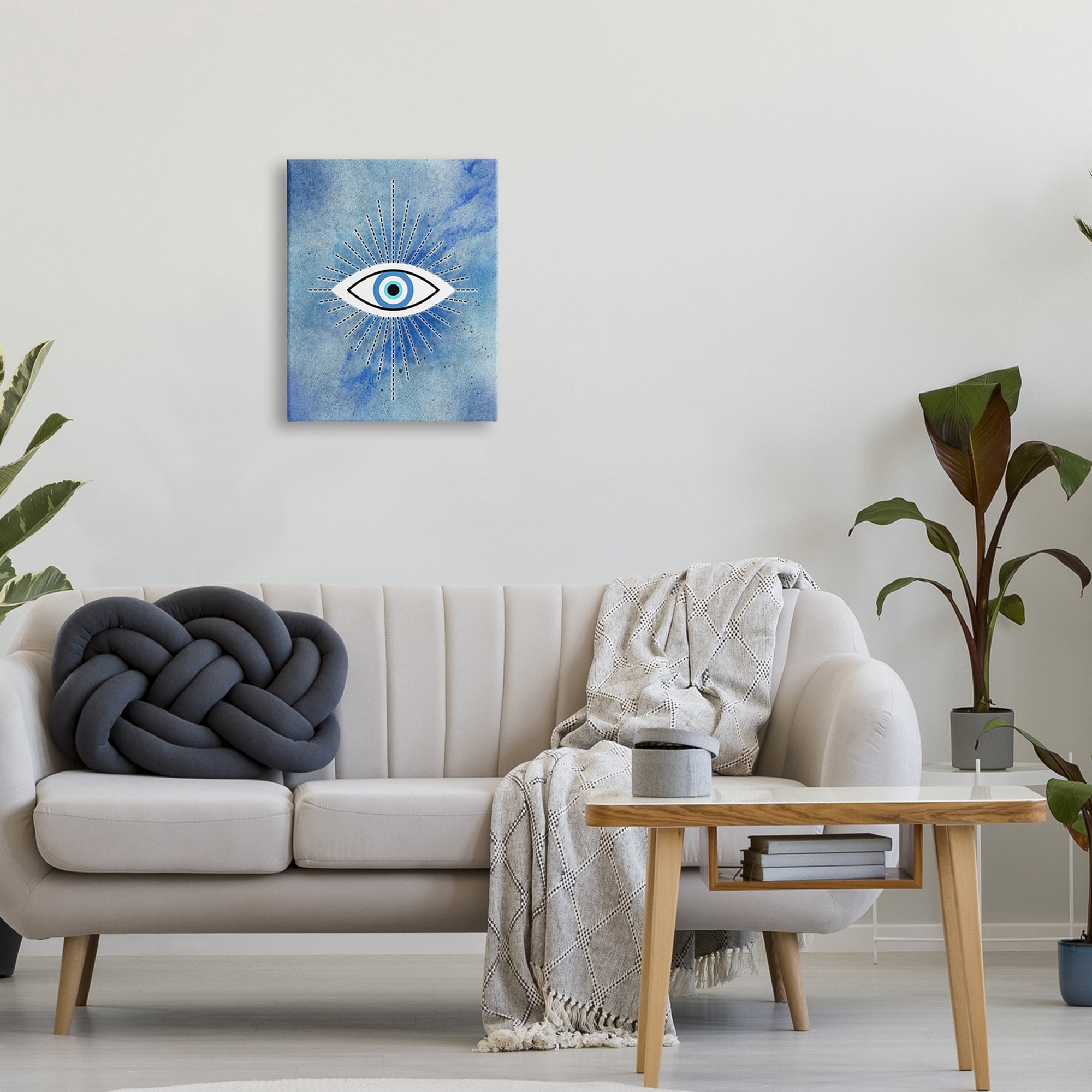 Stupell Industries Deco Evil Sky Eye All Seeing Sacred Charm,16 x 20, Design by Martina Pavlova