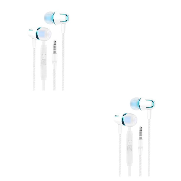 Matsuzay Tablet Laptop Auricular con cable Portátil Jogging Camping Viajar en la oreja Auriculares Escuchar música 3.5mm Ejercicio Auriculares Type3 NO3