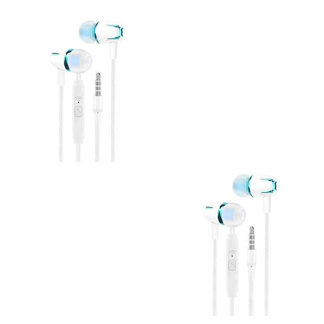 Sidaley Auricular para juegos con cable para teléfono móvil con micrófono para acampar y viajar en la oreja auriculares suaves para auriculares de Type3 NO3