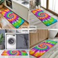 thumbnail image 6 of Colorful Rainbow Tie Dye Spiral Pattern Kitchen Rug Mat,Kitchen Runner Rugs Non Skid Washable,Decorative Kitchen Floor Mats for Kitchen,Sink,Laundry,17"x47.2", 6 of 7