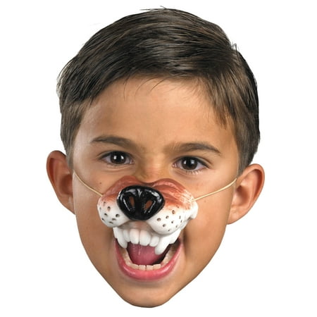 Morris Costumes Realistic Elastic Vinyl Hand Painted Wolf Nose One Size, Style TA90