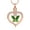 Rose Golden-Green, variant on Personlized Cremation Jewelry Crystal Butterfly Urn Necklace for Ashes Stainless Steel Ash Necklace Memorial Keepsake Lokets for Ashes for Women Gift
