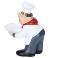 thumbnail image 4 of Resin Ornaments, Figurines Home Decor Fat Chef Kitchen Decor Chef Nut Tray Statue, For Home, 4 of 8