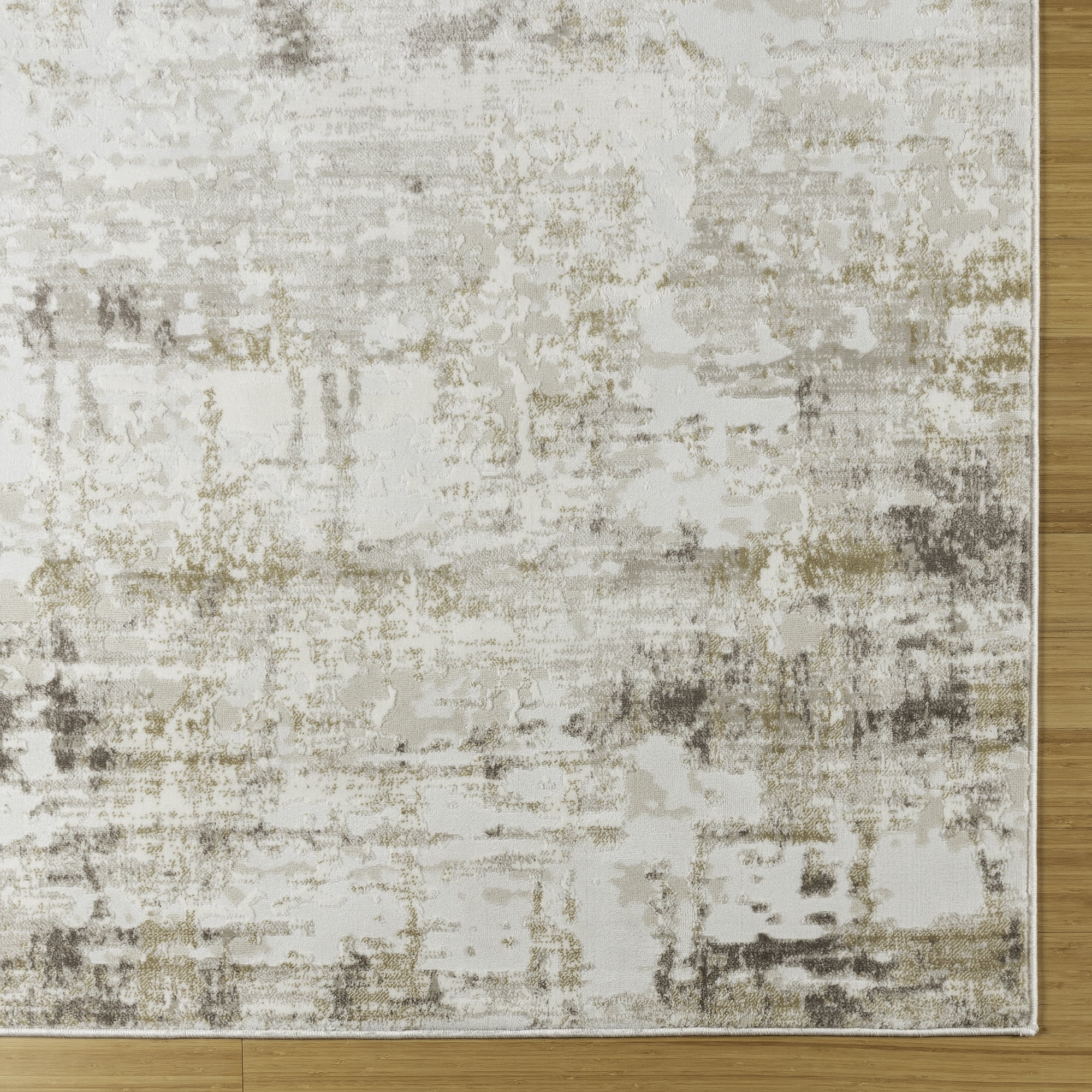 Gertmenian Quattro Alder Modern Abstract Beige Area Rug, 2x8 Runner