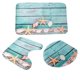 thumbnail image 1 of Beach Seashells Starfish Sand Bath Mat Holidays Summer Bathroom Carpet Rug Non-Slip 3 Piece Toilet M, 1 of 5