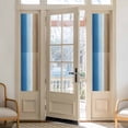 thumbnail image 2 of Blue Brown Window Privacy Film, Gradient Wood Grain Farmhouse Country Static Cling UV Sun Blocking Heat Control Window Tint Day and Night, Non-Adhesive One Way Windows Privacy Cover 17.7''x78.7'', 2 of 7