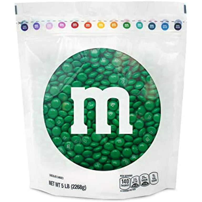 M&Ms Milk Chocolate Dark Green Candy - 5Lbs Of Bulk Candy In
