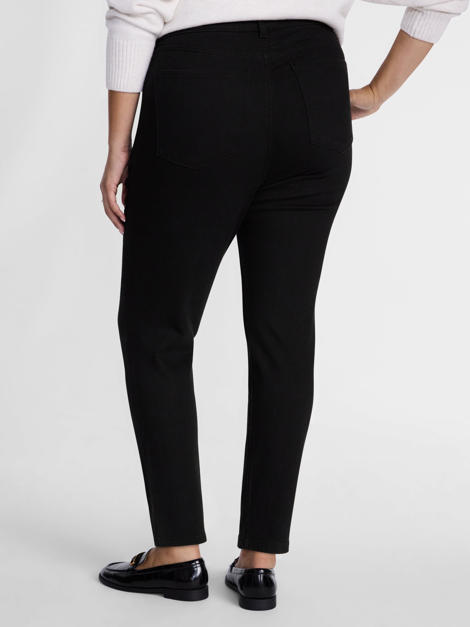 Terra & Sky Women's Plus Signature High Rise Skinny Jeans, 30" Inseam, Sizes 16W-26W