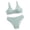 Light Blue, variant on Cathalem Baby Girl Swimsuit Girl's 2 Piece Gradient Bikini Swimsuit Ring Linked Ruched Bathing Suit (Light Blue,8-9 Years)