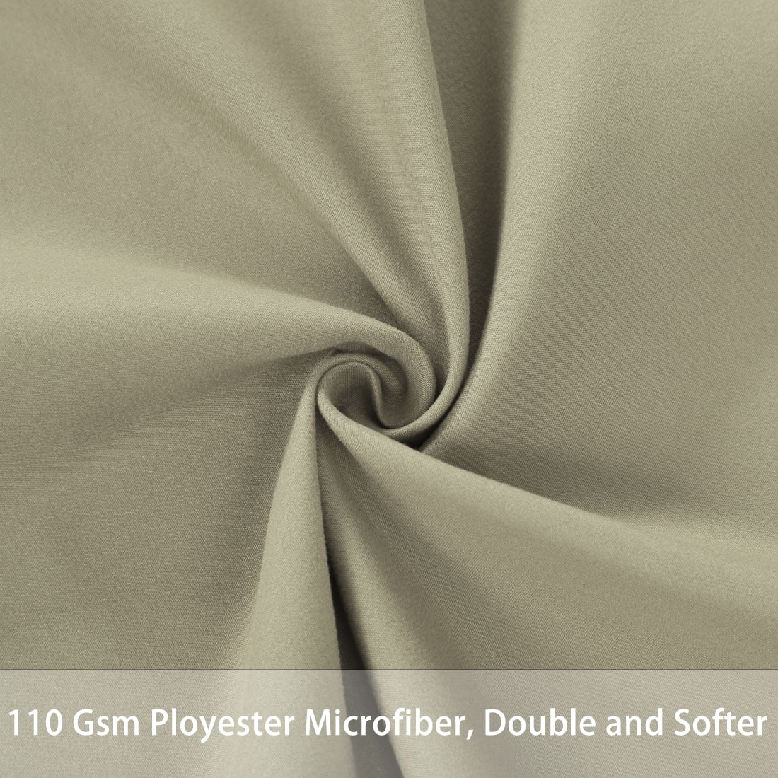 Unique Bargains 1 Pack Brushed Microfiber Body Pillowcase, 20" x 72", Khaki