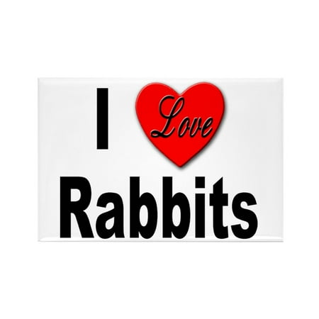 

CafePress - I Love Rabbits - Rectangle Magnet 2 x3 Refrigerator Magnet