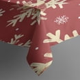 thumbnail image 3 of Rectangle Table Cover Winter Snowflake Happy Christmas Tablecloth,Decorative Washable Table Cloths for Picnic Catering Halloween Fall Thanksgiving Christmas, 3 of 5