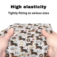 thumbnail image 7 of HELLHERO Puppy and Musical Notes Rollator Walker Seat Back Covers Machine Washable for Elderly Stretchable Material Seat Back Covers for Seniors, 7 of 7