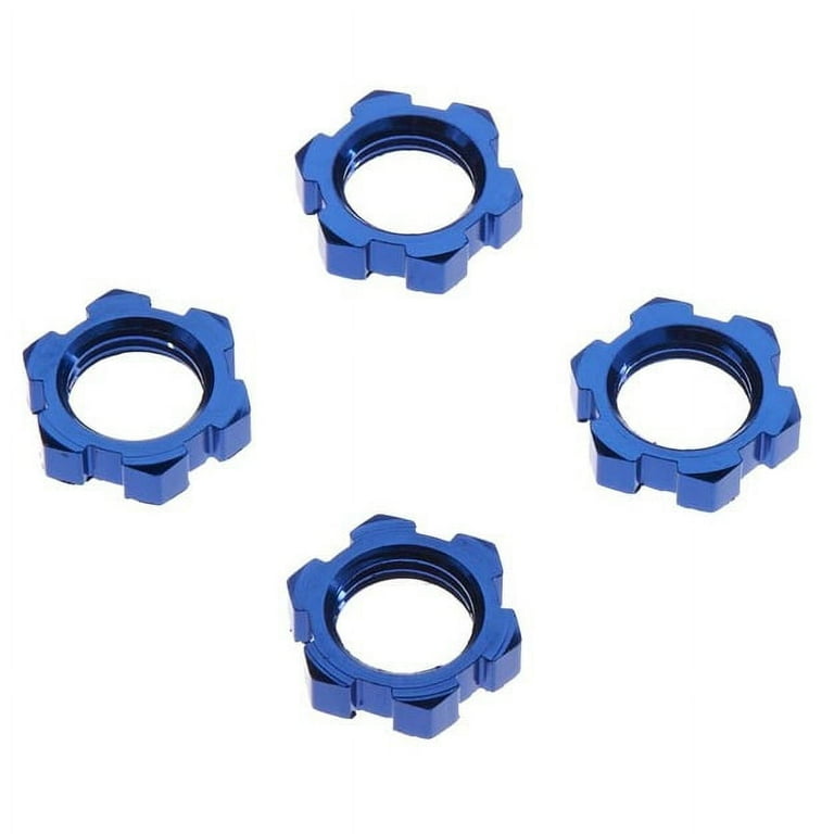 Traxxas X-Maxx 17mm Splined Wheel Nut (Blue) (4) Traxxas X-Maxx 17mm Splined Wheel Nut (Blue) (4)