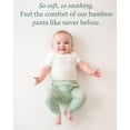 thumbnail image 3 of PurComfy Supersoft Baby Pants, 2-Pack Premium Bamboo Viscose Jogger Pants, Elastic Waist, Unisex 0-24 Months, 3 of 9