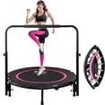 thumbnail image 1 of Trampolín Brincolin Plegable Centurfit Fitness 40 Aeróbico Barra Rosa, 1 of 7